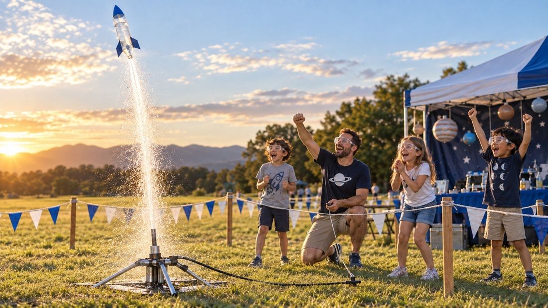 space and water rocket launches